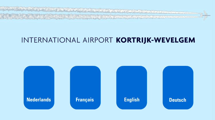 International Airport Kortrijk-Wevelgem, close to Ypres